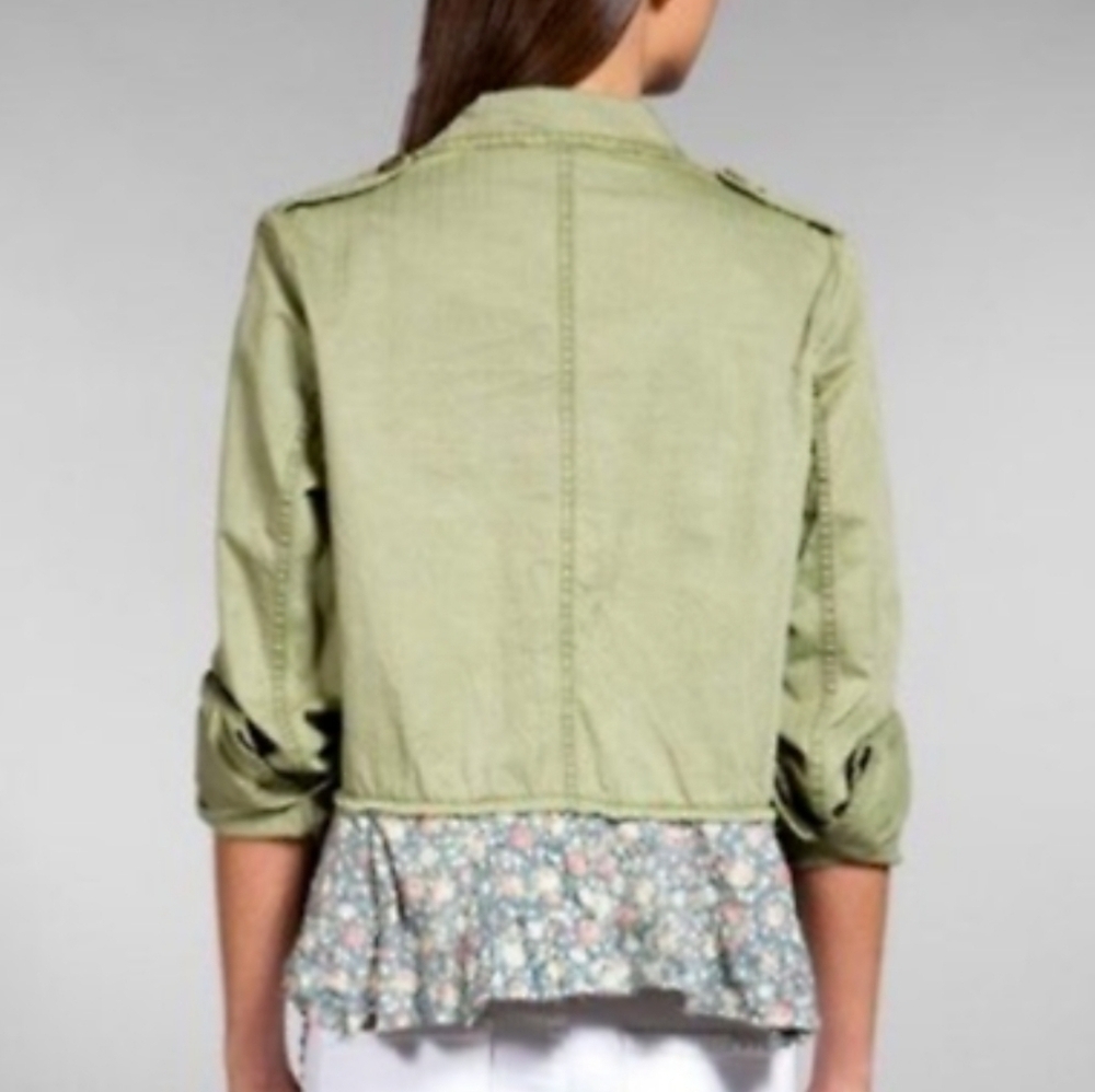 Free People Embellished Sergeant Ruffle Utility jacket - Picture 11 of 11
